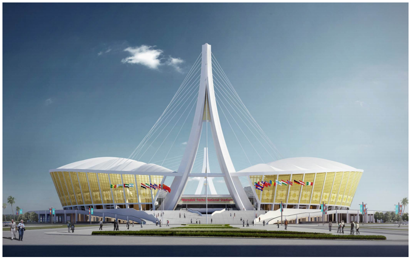援柬埔寨国家体育场项目（荣获“2022-2023年度中国建设工程鲁班奖”）